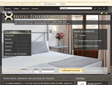 Tablet Screenshot of hoteltoledoimperial.com